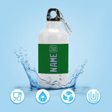 Custom Emerald Green Light Blue Sports Bottle