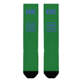 Custom Emerald Green Sky Blue Knee-High Sock