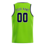 Custom Emerald Green & Navy Colors Design Sports Basketball Jersey