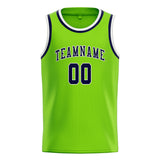 Custom Emerald Green & Navy Colors Design Sports Basketball Jersey