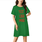 Custom Emerald Green Orange Red Nachthemd