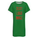 Custom Emerald Green Orange Red Nachthemd