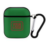 Custom Emerald Green Coral Red AirPods Case