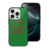 Custom Emerald Green Coral Red Phone Case