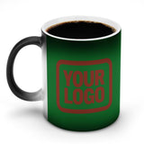 Custom Emerald Green Coral Red Magic Mug