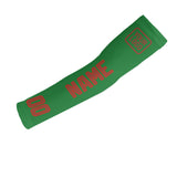 Custom Emerald Green Coral Red Arm Sleeve