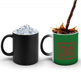 Custom Emerald Green Coral Red Magic Mug