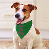 Custom Emerald Green Pink Pet Scarf