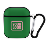 Custom Emerald Green Light Pink AirPods Case
