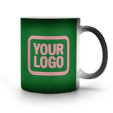 Custom Emerald Green Light Pink Magic Mug