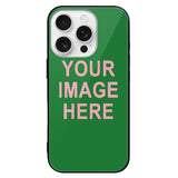 Custom Emerald Green Light Pink Phone Case