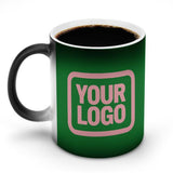 Custom Emerald Green Light Pink Magic Mug