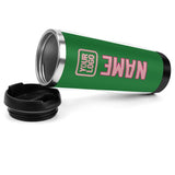 Custom Emerald Green Light Pink Stainless Steel Water Cup