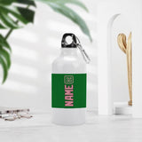 Custom Emerald Green Light Pink Sports Bottle