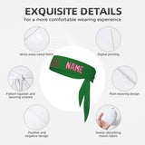 Custom Emerald Green Light Pink Headband