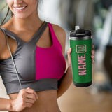 Custom Emerald Green Light Pink Stainless Steel Water Cup