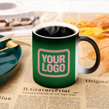 Custom Emerald Green Light Pink Magic Mug