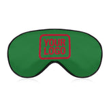 Custom Emerald Green Red Sleep Mask