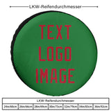 Custom Emerald Green Red Truck Tires