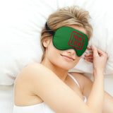 Custom Emerald Green Red Sleep Mask