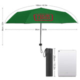 Custom Emerald Green Red Automatic Umbrella
