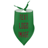 Custom Emerald Green Crimson Red Pet Scarf
