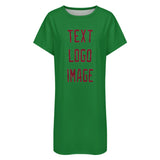 Custom Emerald Green Crimson Red Nachthemd