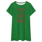 Custom Emerald Green Coral Red Nachthemd
