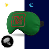 Custom Emerald Green Coral Red Sleep Mask