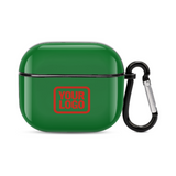 Custom Emerald Green Orange Red AirPods Case (3rd Generation)