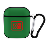 Custom Emerald Green Orange Red AirPods Case