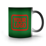 Custom Emerald Green Orange Red Magic Mug