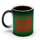 Custom Emerald Green Orange Red Magic Mug