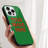 Custom Emerald Green Orange Red Phone Case