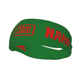 Custom Emerald Green Orange Red Sports headband
