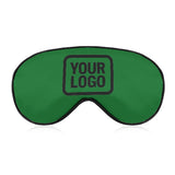 Custom Emerald Green Black Sleep Mask