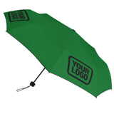 Custom Emerald Green Black Automatic Umbrella