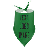 Custom Emerald Green Black Pet Scarf