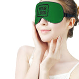 Custom Emerald Green Black Sleep Mask