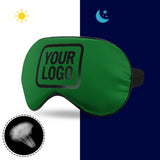Custom Emerald Green Black Sleep Mask