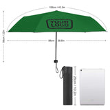 Custom Emerald Green Black Automatic Umbrella