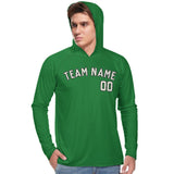 Custom Emerald Green Cream UV-Hoodie