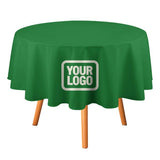 Custom Emerald Green Cream Round Table Cloth