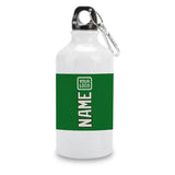 Custom Emerald Green Cream Sports Bottle