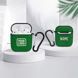 Custom Emerald Green Cream AirPods Case