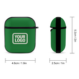 Custom Emerald Green Cream AirPods Case
