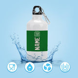 Custom Emerald Green Cream Sports Bottle