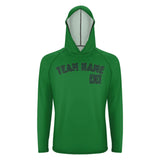 Custom Emerald Green Green UV-Hoodie
