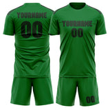 Custom Emerald Green Dark Green Soccer Jersey