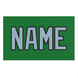 Custom Emerald Green Light Blue Beach Towel